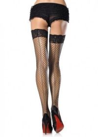 Stay Up Lace Top Thigh Highs With Backseam