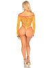 Eyelet Net Teddy With Tie