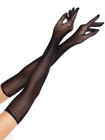 Opera Length Fishnet Gloves O/s