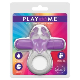 Play with Me Bull Vibrating C Ring Purple