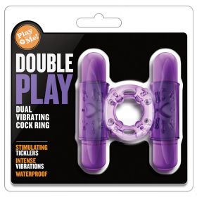 Play With Me Dual Vibrating Cockring Purple