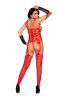 Heart Net Suspender Bodystocking
