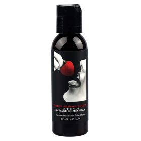 Earthly Body Edible Massage Lotion Strawberry 2oz