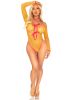 Eyelet Net Teddy With Tie