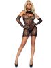 2 Pc. Leopard Net Dress and Gloves