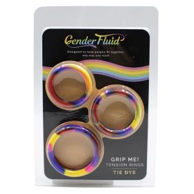 Gender Fluid Grip Me Tension Ring Set Tie Dye