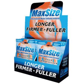 MAX Size Male Enhancement Formula 2 Pill Pack Display of 24