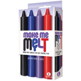 The 9's  Make Me Melt Drip Candles Passion Tones (4 Pack)