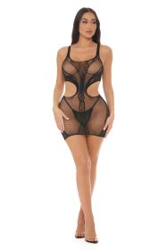 Get Curved Bodystocking Dress Black