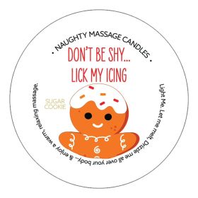 Kama Sutra Naughty Holiday Mini Massage Candle Lick My Icing Sugar Cookie 1.7oz