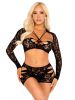 2 Pc Lace Cut