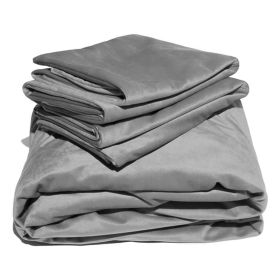 Liberator Fascinator Liquid Velvet Sheets Q Grey