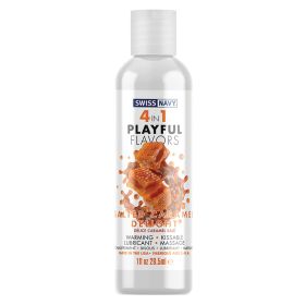Swiss Navy 4 in 1 Playful Flavors Salted Caramel 1oz