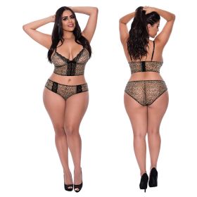 Magic Silk Bra & Hipster Panty Leopard QUEEN Boxed