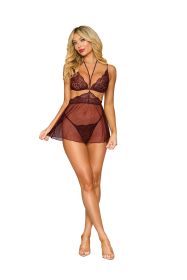 Bralette, Babydoll Skirt, and G