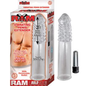 Ram Vibrating Penis Extender Clear