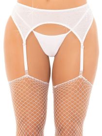 Rhinestone Garter Belt O/s