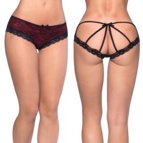 Lace Overlay Cage Panty
