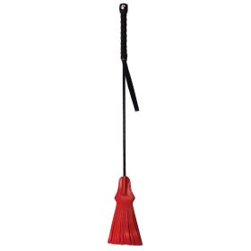 Rouge Group Leather Tasselled Riding Crop