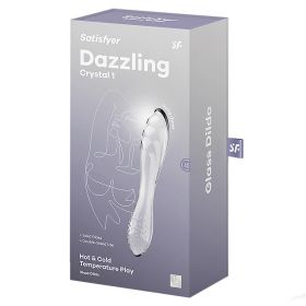Satisfyer Dazzling Crystal Glass Dildo Clear