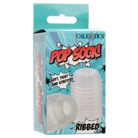 Pop Sock Ribbed Clear