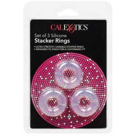 Silicone Stacker Rings Clear 3Pk