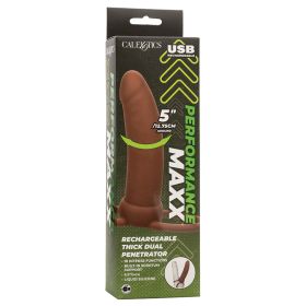 Performance Maxx Rechargeable Thick Dual Penetrator Brown