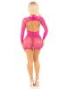 2pc Mini Heart Keyhole Mini Dress and Shrug