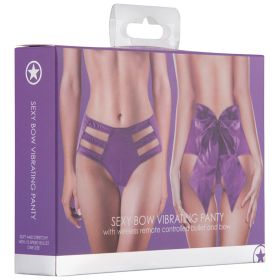 Ouch! Sexy Bow Vibrating Panty Purple