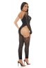 Star Sign Bodystocking Black