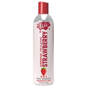 Wet Warming Fun Flavors Strawberry 4 In 1 Lubricant 4oz
