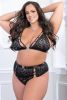 2 Pc High Waist Panty and Bra Lingerie Set