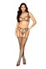 Leopard Set Bralette and Garter With G