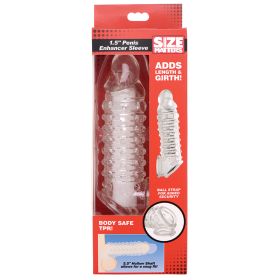 Size Matters Penis Enhancer Sleeve Clear 1.5inch