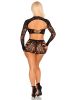 2 Pc Lace Cut