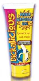 Dickalicious Penis Arousal Gel 2oz Banana