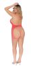 Stretch Fishnet and Scalloped Stretch Lace Chemise