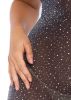 Shimmery Rhinestone Tube Dress