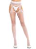Shira Sheer Scalloped Suspender Hose O/s