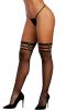 Strappy Fishnet Thigh High