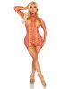 2 Pc Zig Zag Net Mini Dress and Shrug O/s