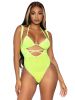 2 Pc. Rhinestone Wrap Around Bikini Top and Suspender Body Suit