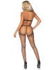 3 Pc. Rhinestone Halter Top, Suspender Hose, and G