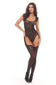 Diamond Hour Bodystocking Black