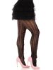 Sweetheart Striped Net Tights With Keyhole and Mini Bow Detail