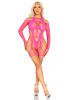 2 Pc Fishnet Garter Harness and Opaque Cut
