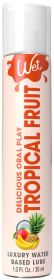 Wet Delicious Oral Play (Option: Tropical Fruit  Waterbased Flavored Lubricant 1 Oz)