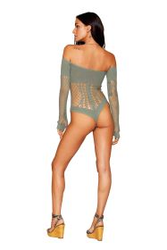 Long Sleeve Teddy (Option: One Size  Sage)