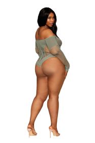 Long Sleeve Teddy (Option: Queen Size  Sage)
