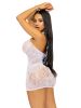 Rhinestone Lace and Net Mini Dress